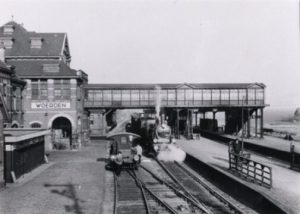 Station Woerden in de jaren dertig van de twintigste eeuw.